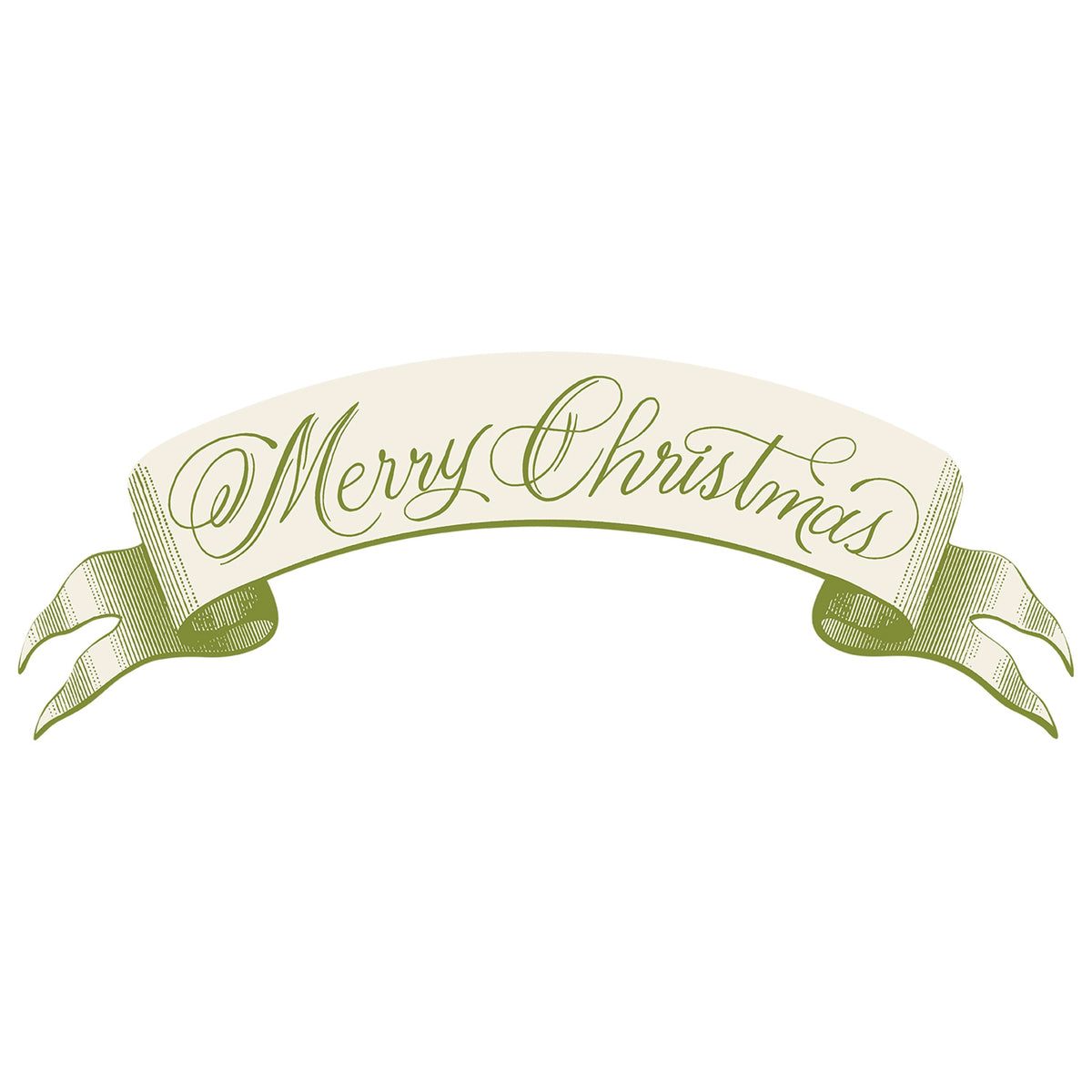 Merry Christmas Banner Table Accent