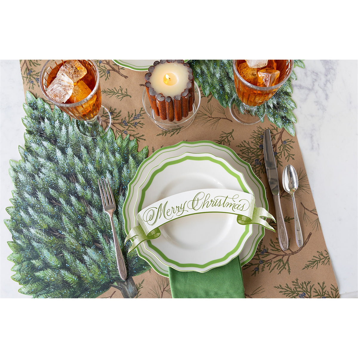 Merry Christmas Banner Table Accent
