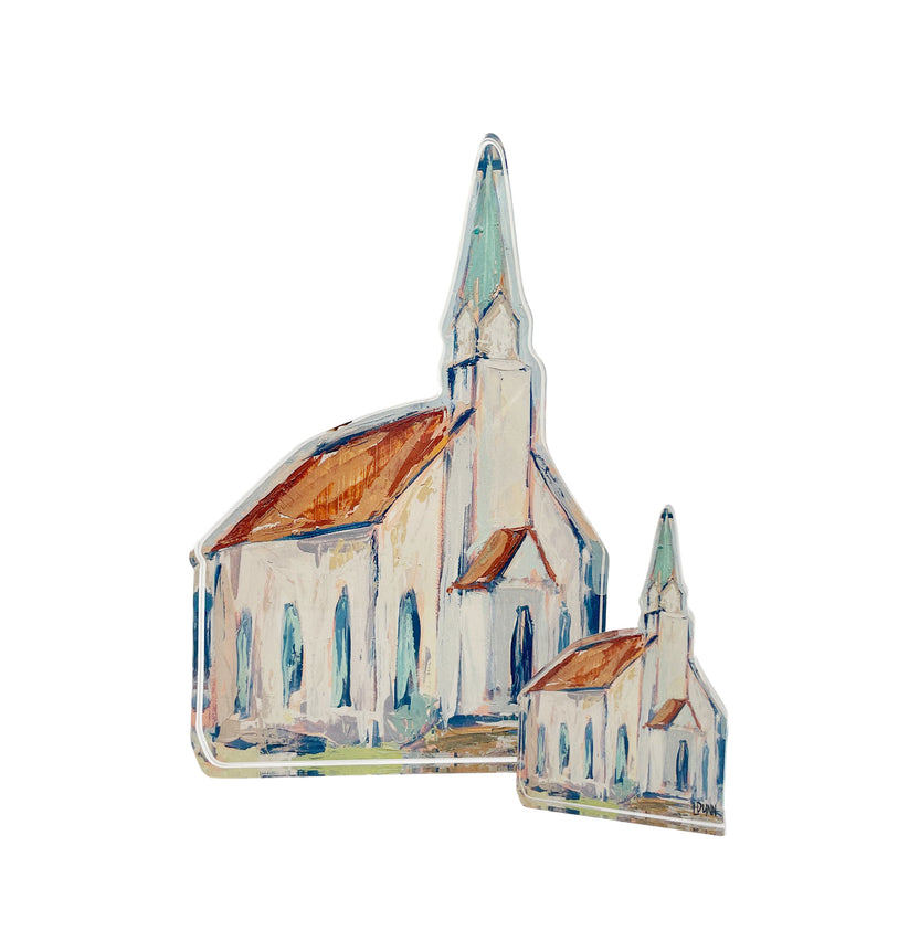 Large Church with Red Roof - Bitty Block