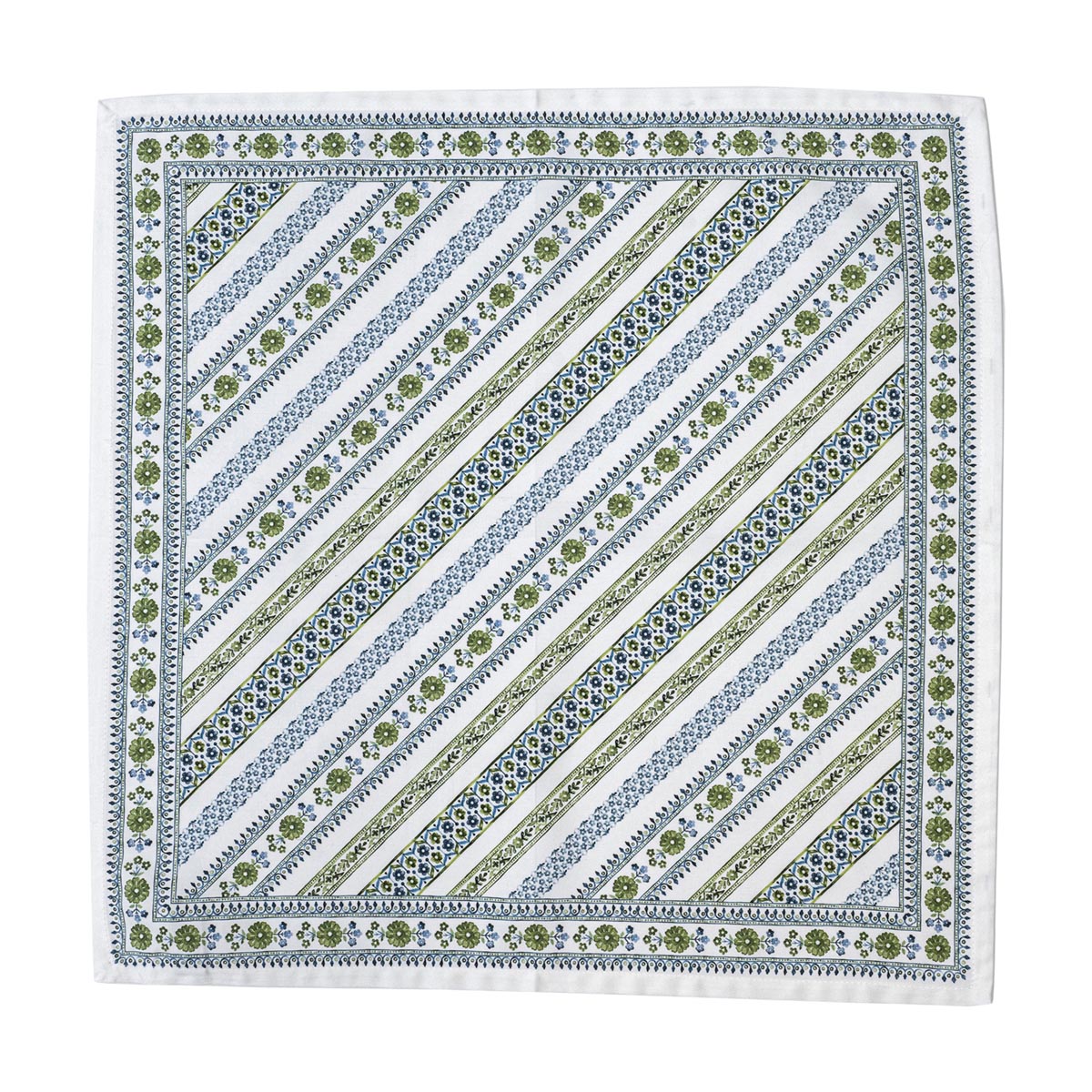 Seville Stripe Green Napkins - Set of 4