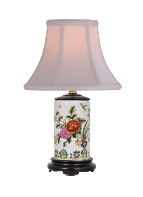 Porcelain Peony Pencil Box Lamp