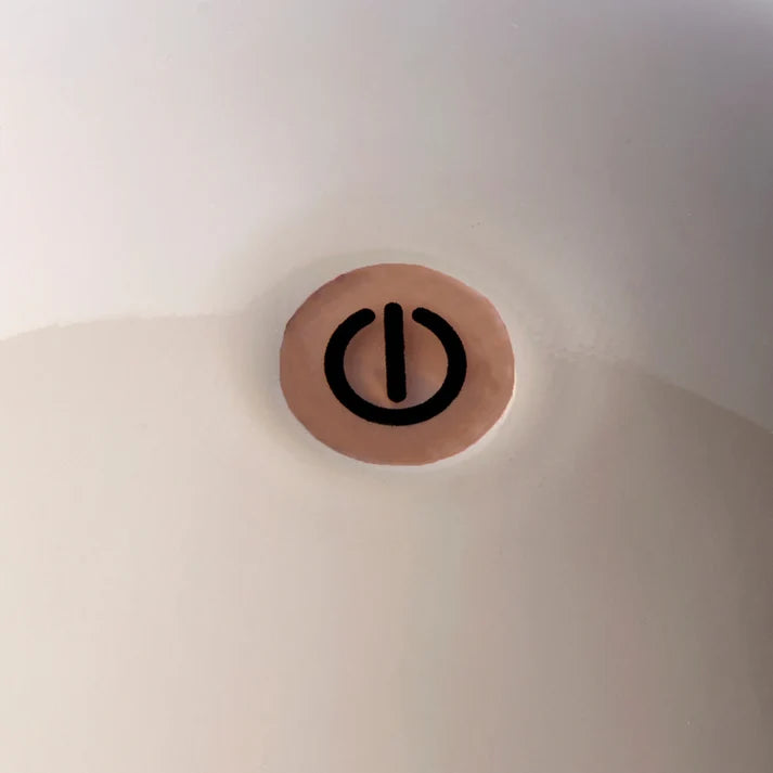 Cappuccino Lacquer Rechargeable Bobbin LED Lamp