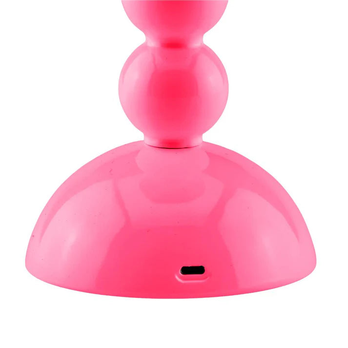Watermelon Lacquer Rechargeable Bobbin LED Lamp