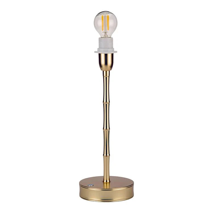 Tall Bamboo Lamp - Matte Gold