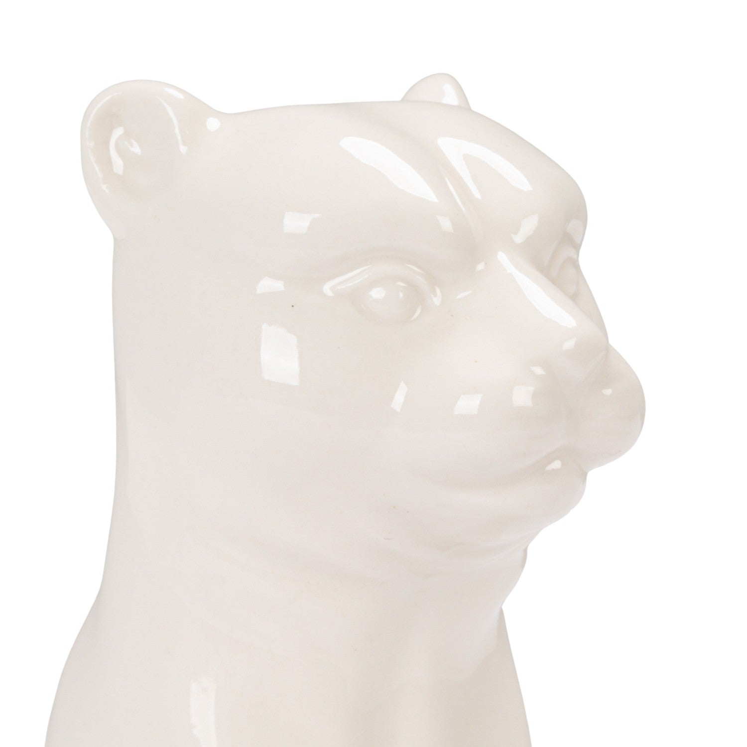 Leopard Stoneware Taper Holder