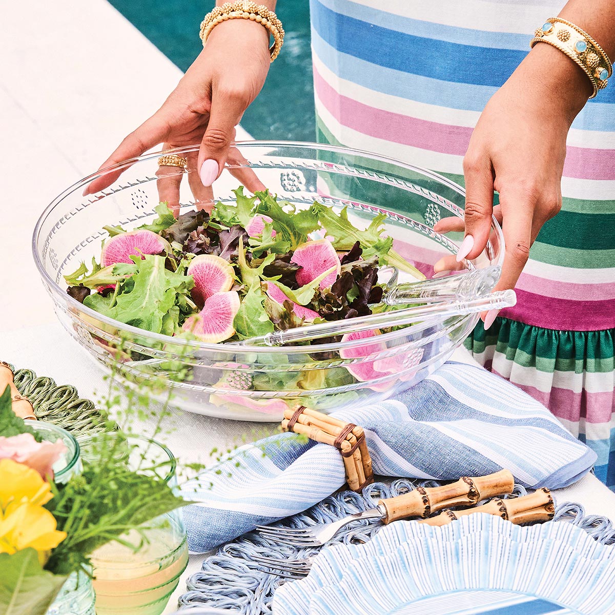 Isabella Acrylic 13" Serving Bowl