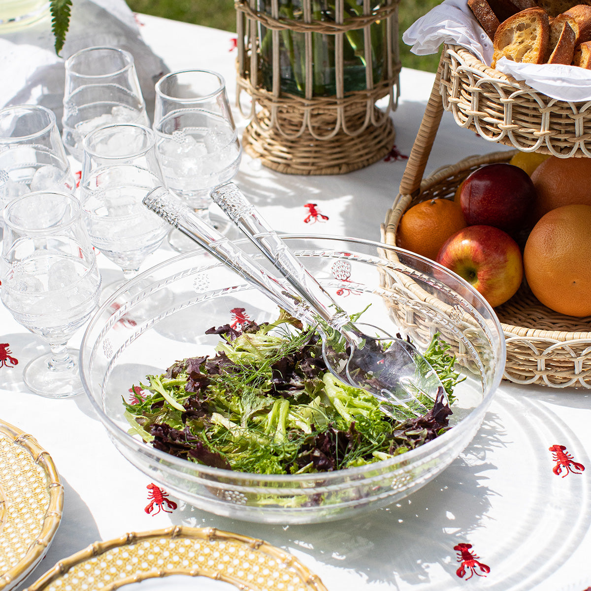 Isabella Acrylic Salad Servers