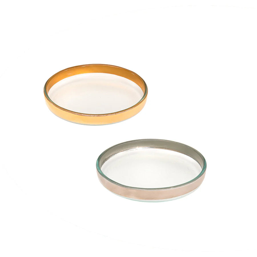 Mod Small Round Plate - Platinum