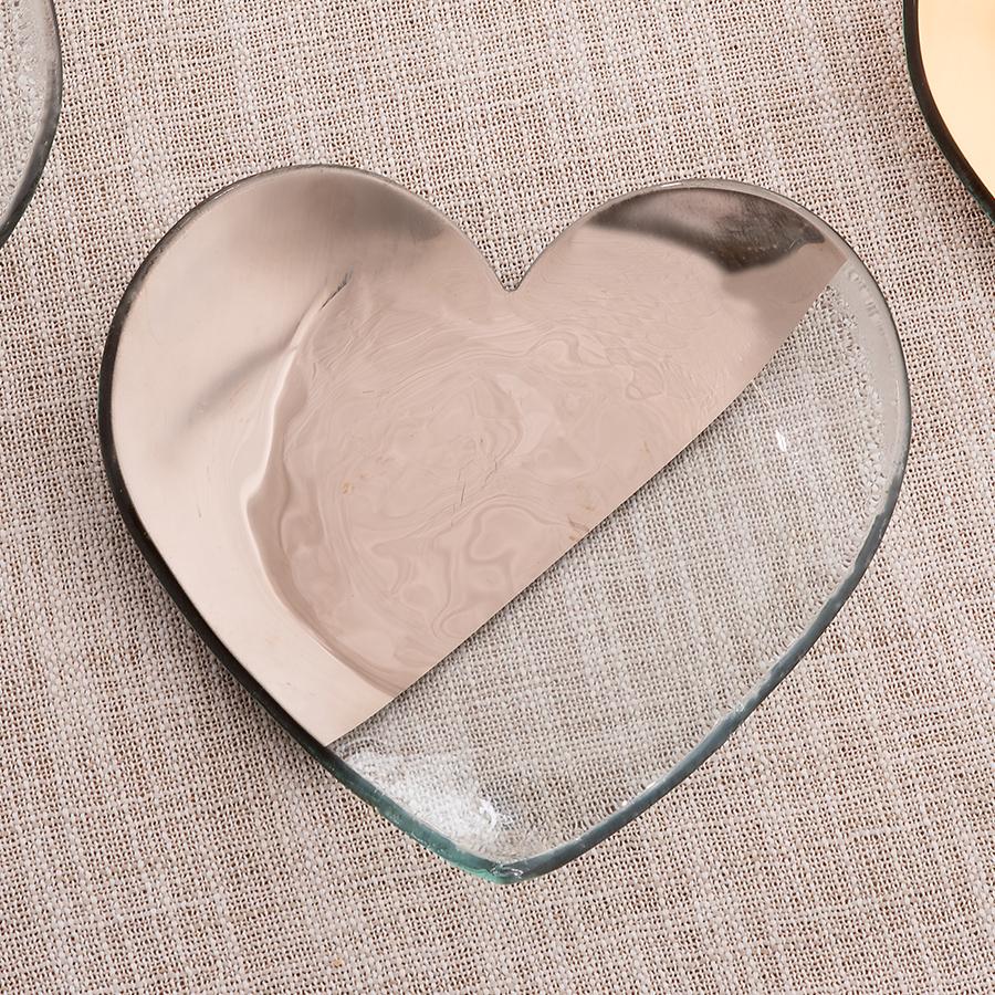 Mod Heart Plate - Gold