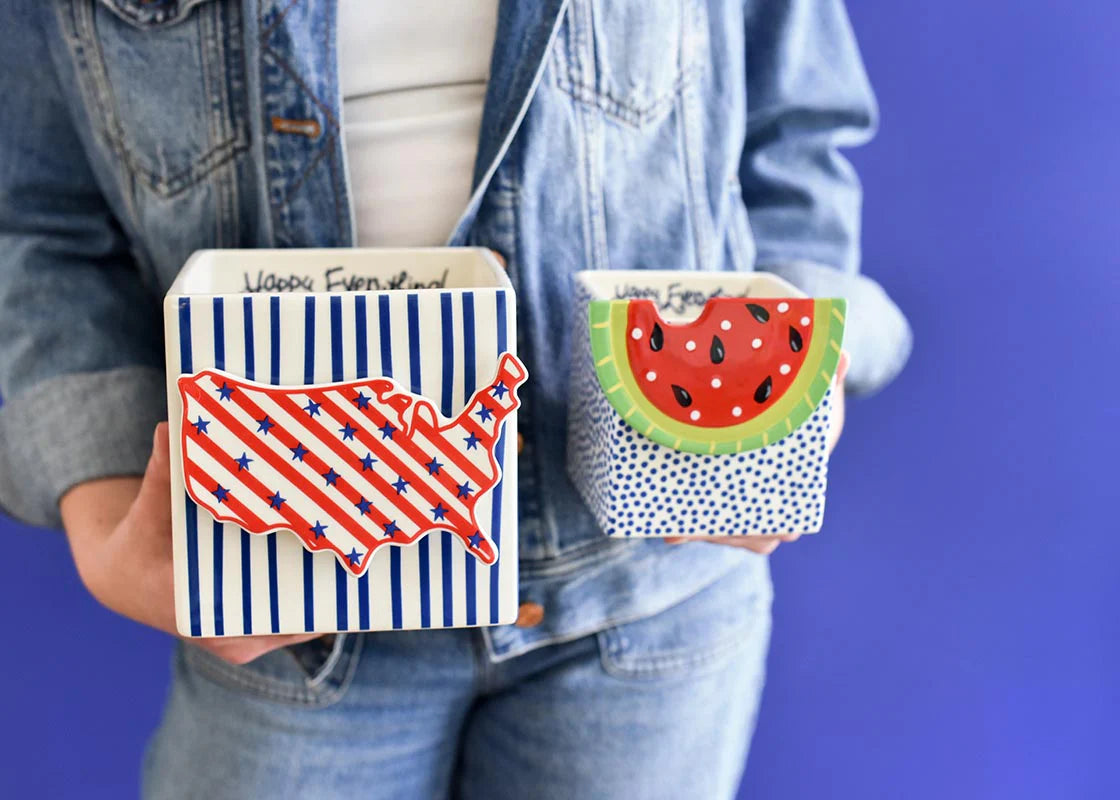 Indigo Small Dot Small Mini Nesting Cube