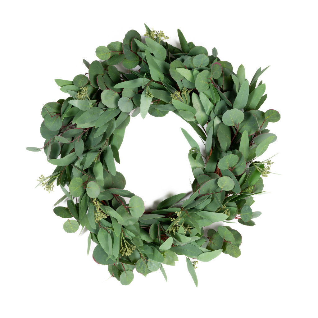 Mixed Seeded Eucalyptus Wreath 24"