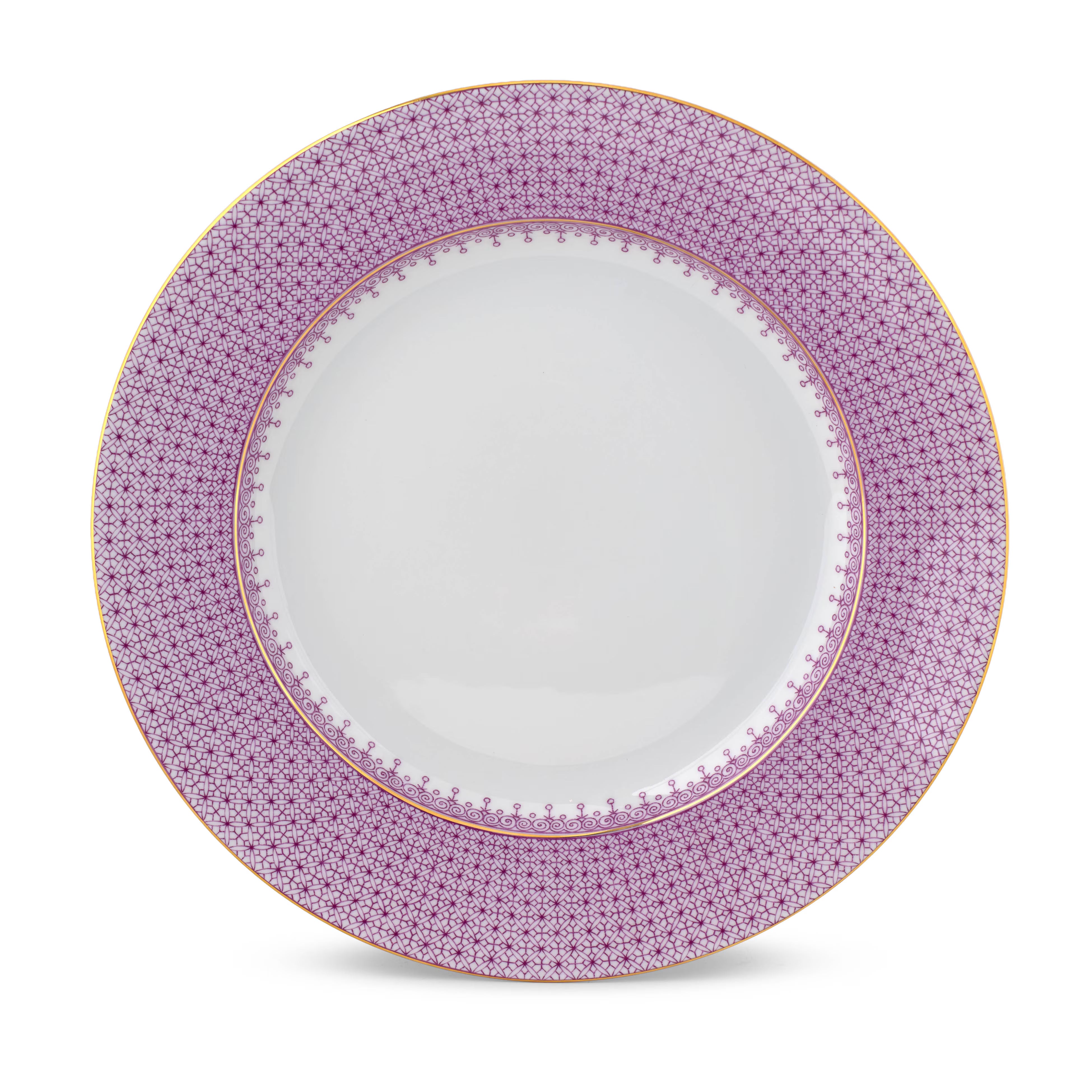 Plum Lace Service Plate