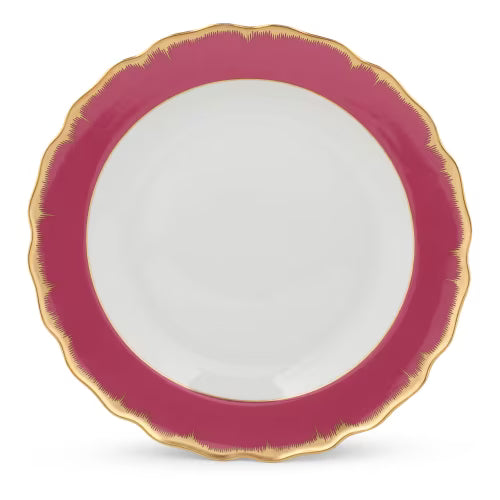 Chelsea Feather Raspberry Dinner Plate