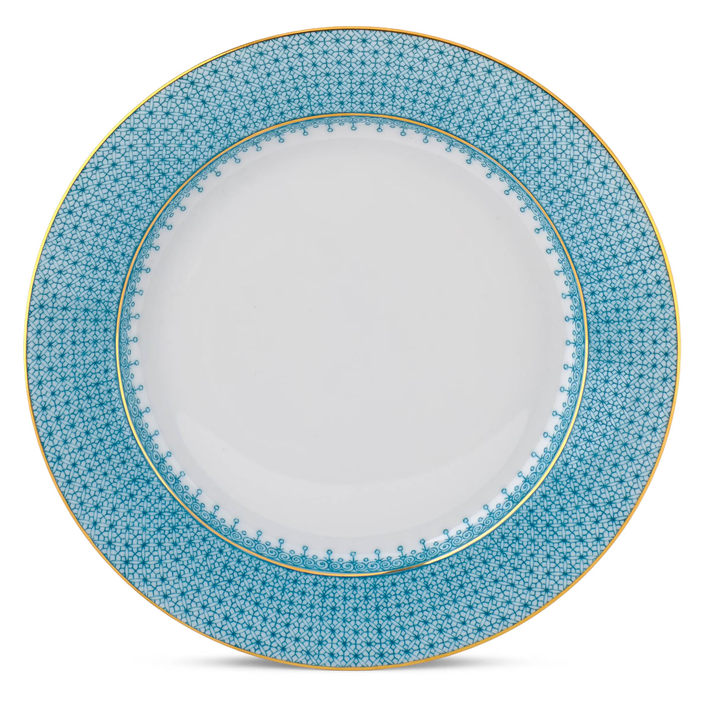Turquoise Lace Bread and Butter Plate