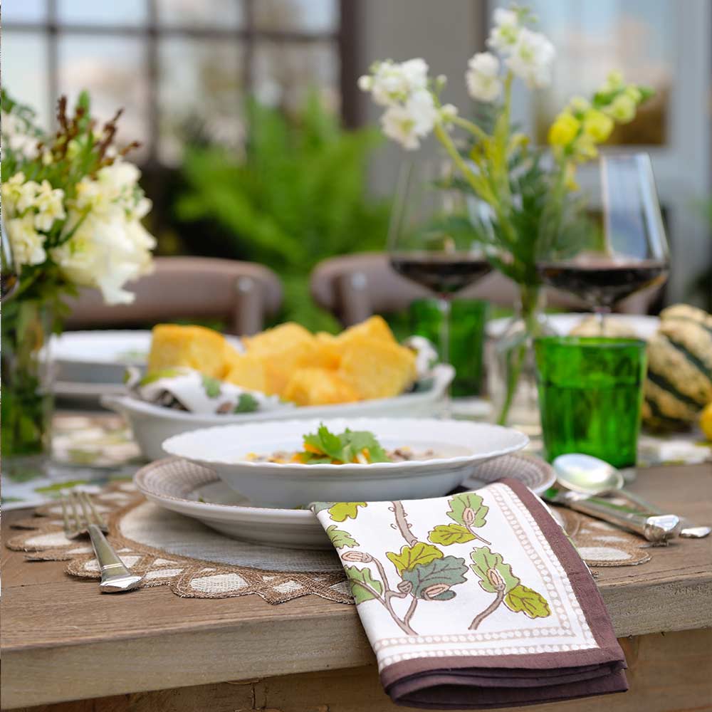 Maple & Acorn Napkin | Set of 4