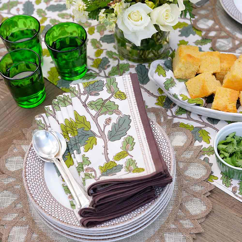 Maple & Acorn Napkin | Set of 4