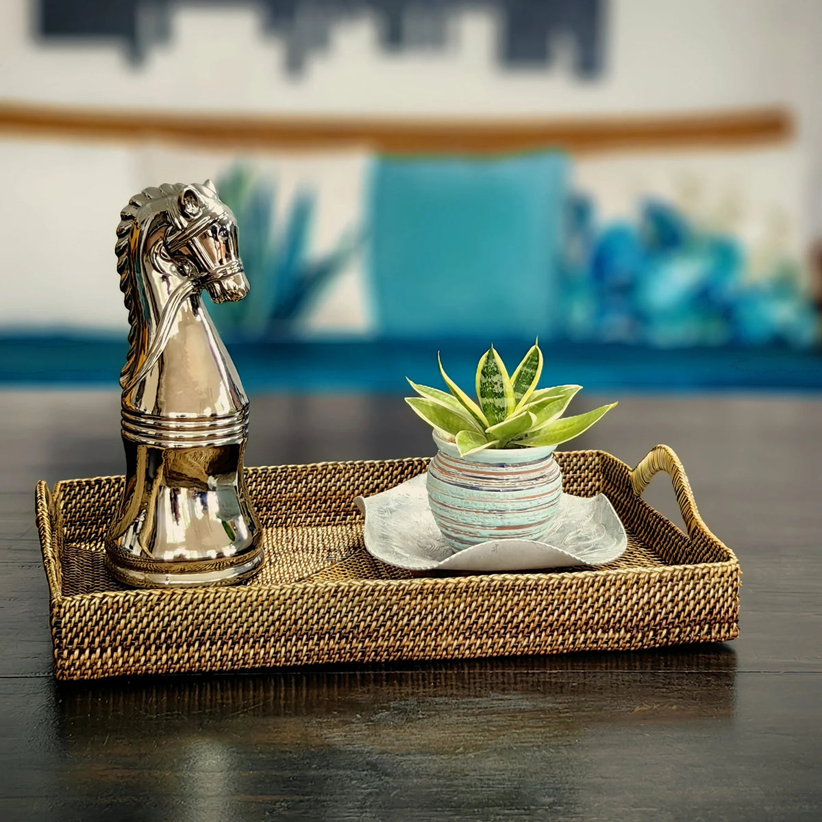 Medium Rectangular Tray with Handles