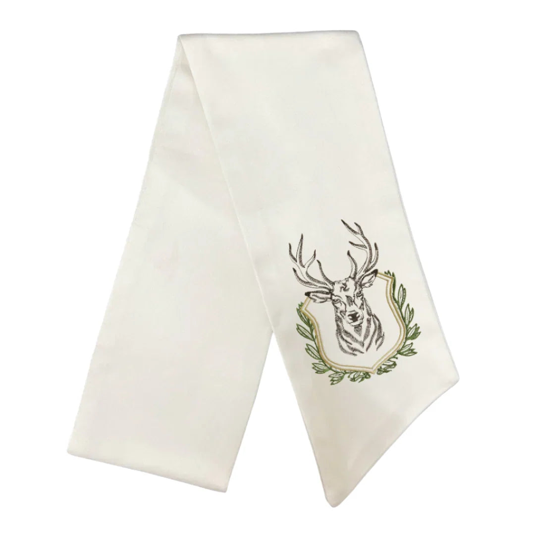 Mounted Stag Wreath Sash