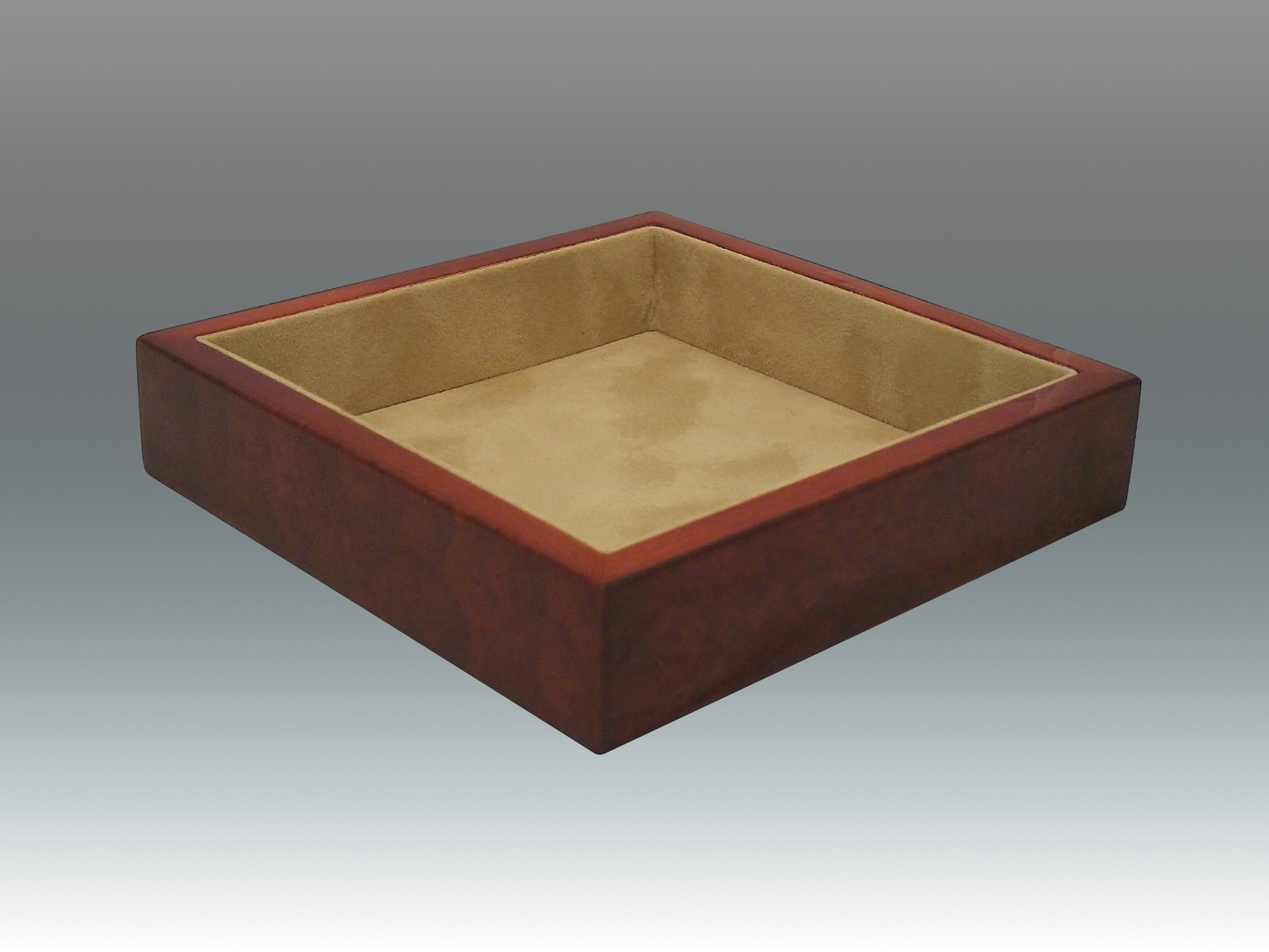 Square Valet Tray - Brown