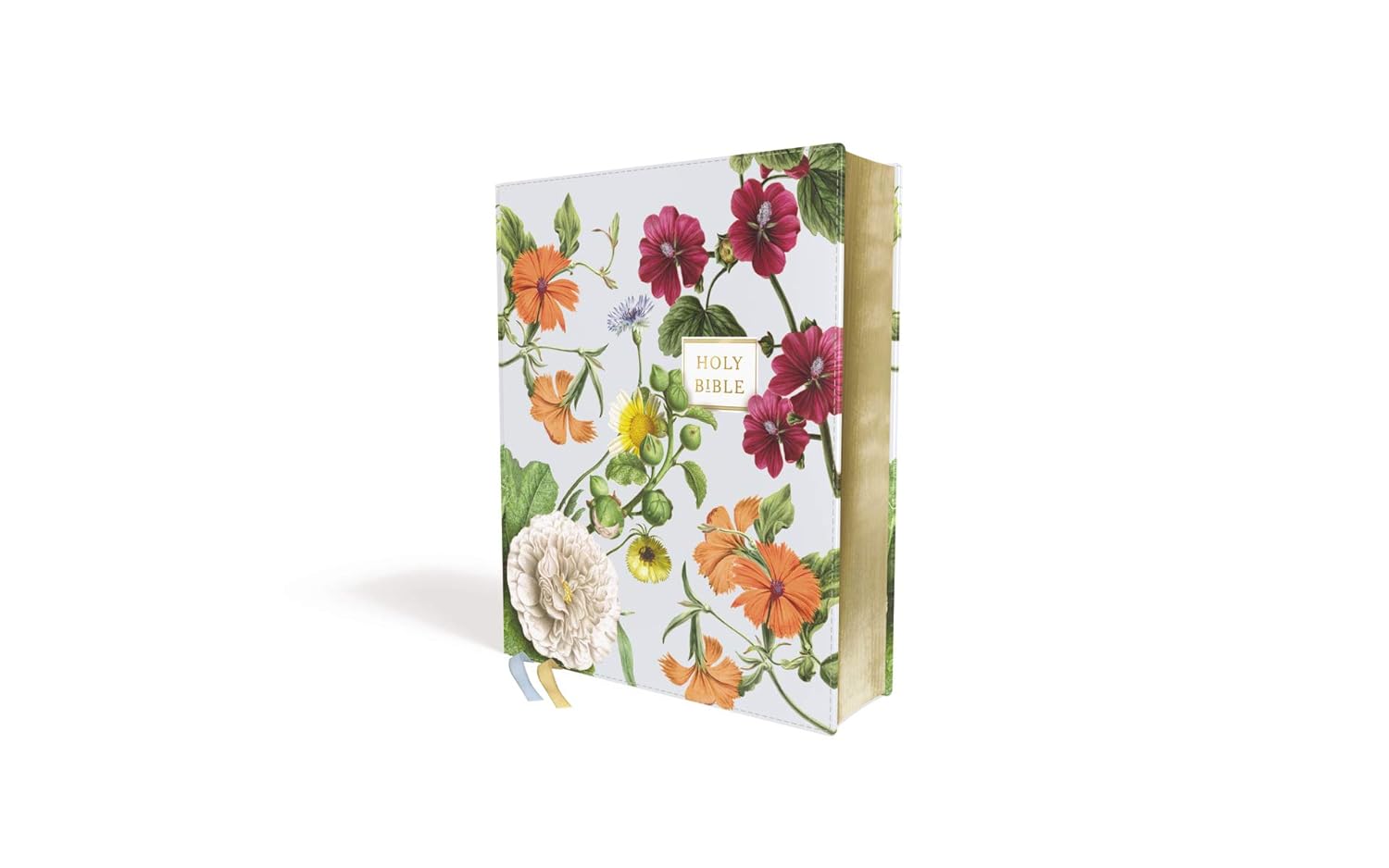 Floral Bible on a white background