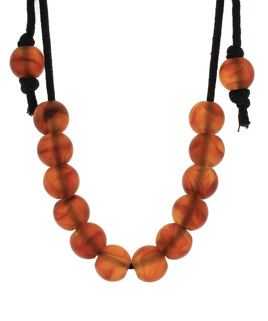 Ball on Cord Necklace