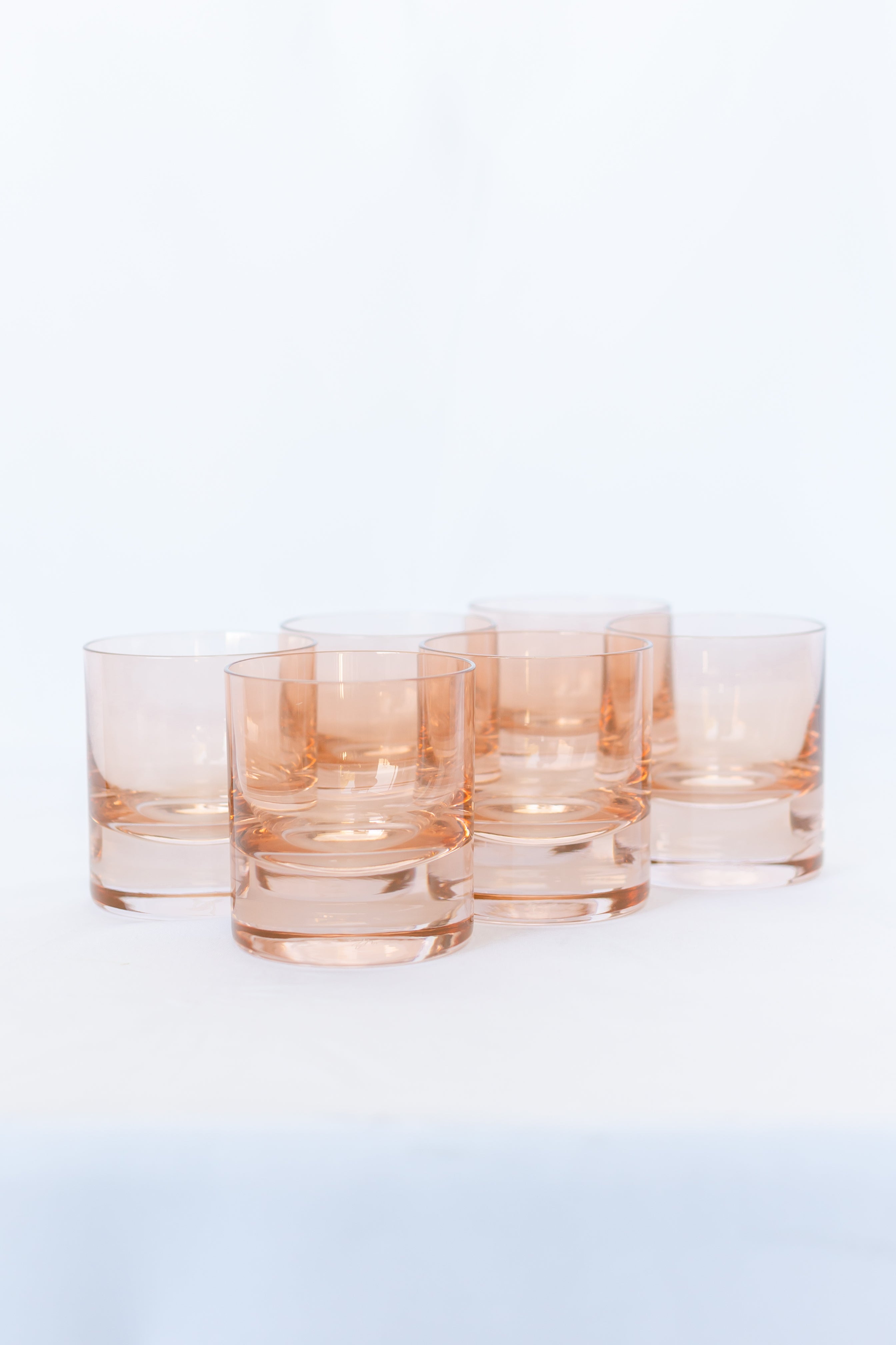 Estelle Colored Rocks Glass {Blush}_Pair