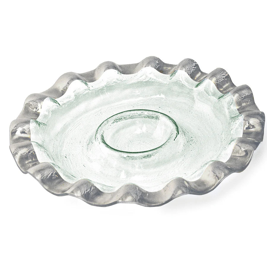 RUFFLE ROUND CHIP & DIP SERVER