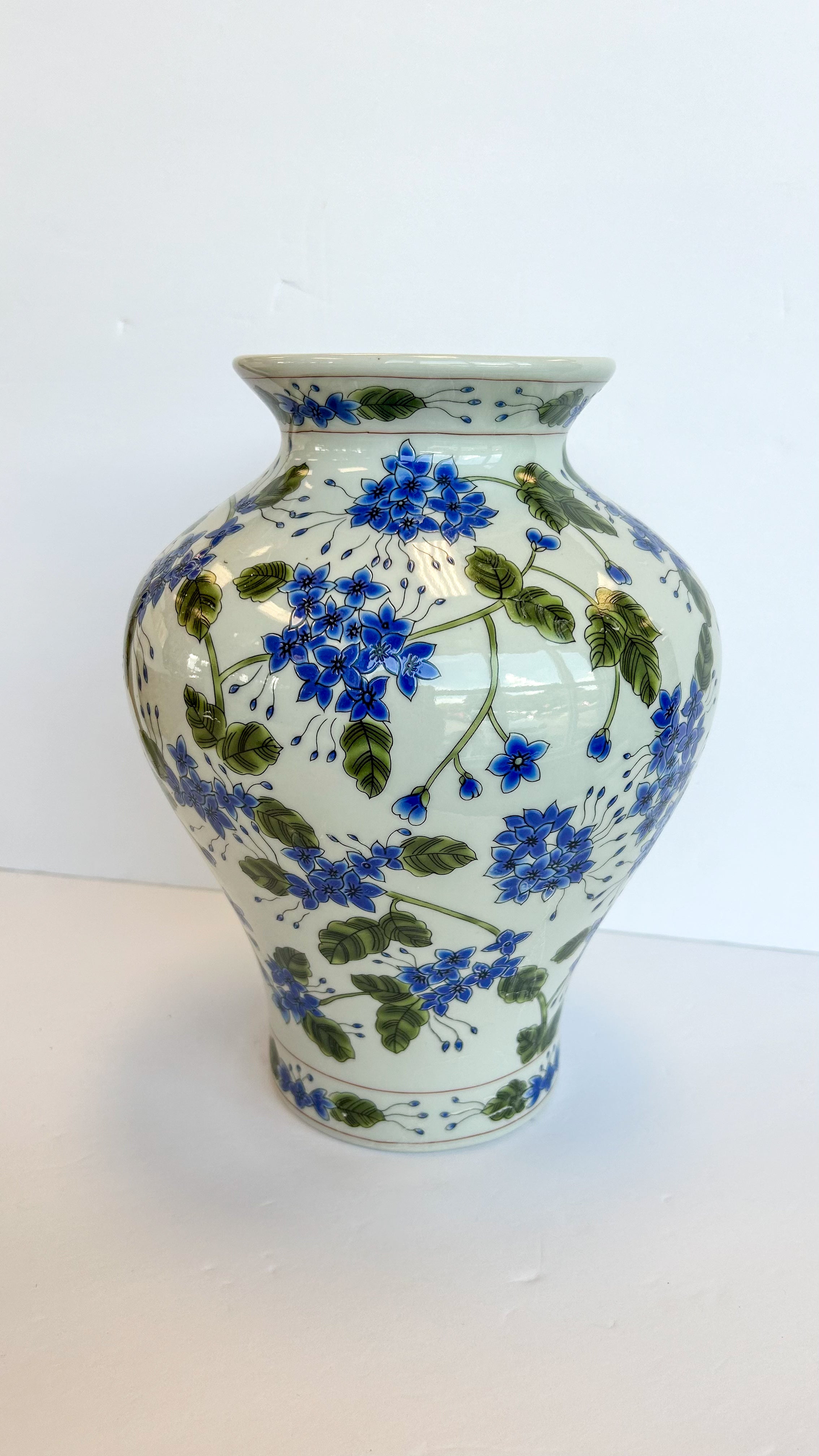 Blue and Green Porcelain Vase