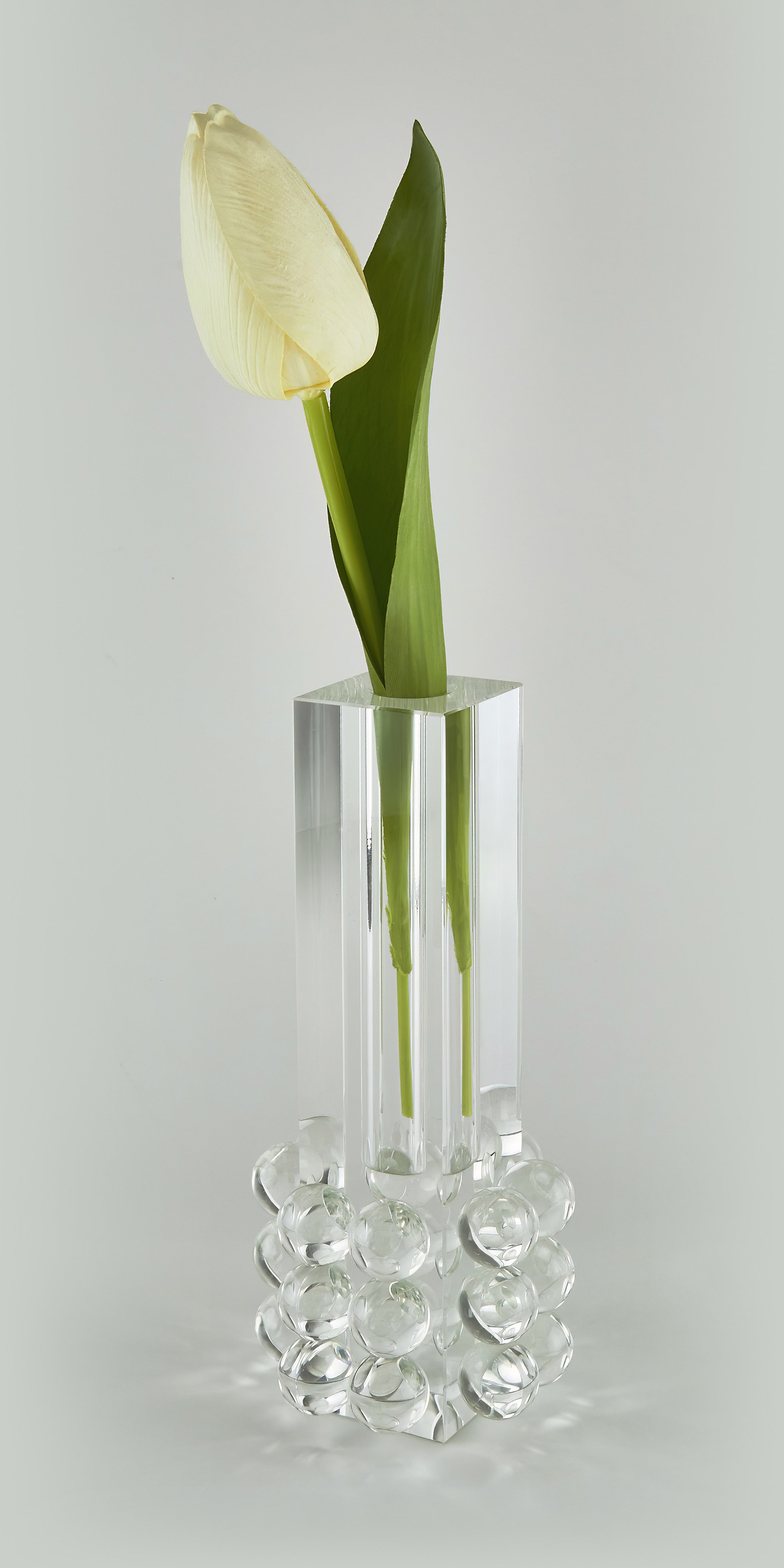 Crystal Glass Bud Vase "Balls"