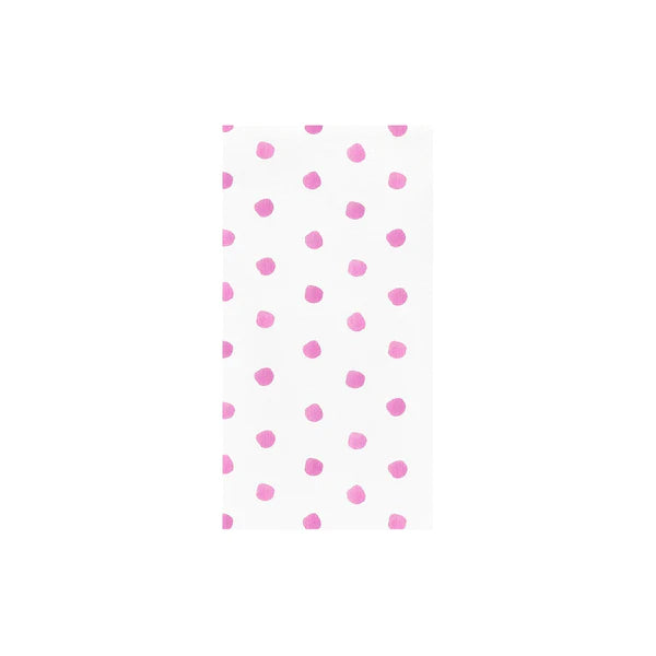 Papersoft Napkins Dot Pink Guest Towels (Pack of 20)