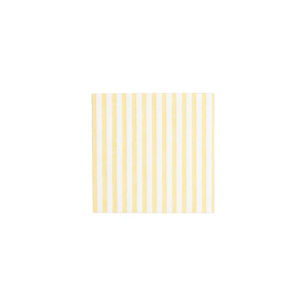 Papersoft Napkins Capri Yellow Cocktail Napkins (Pack of 20)