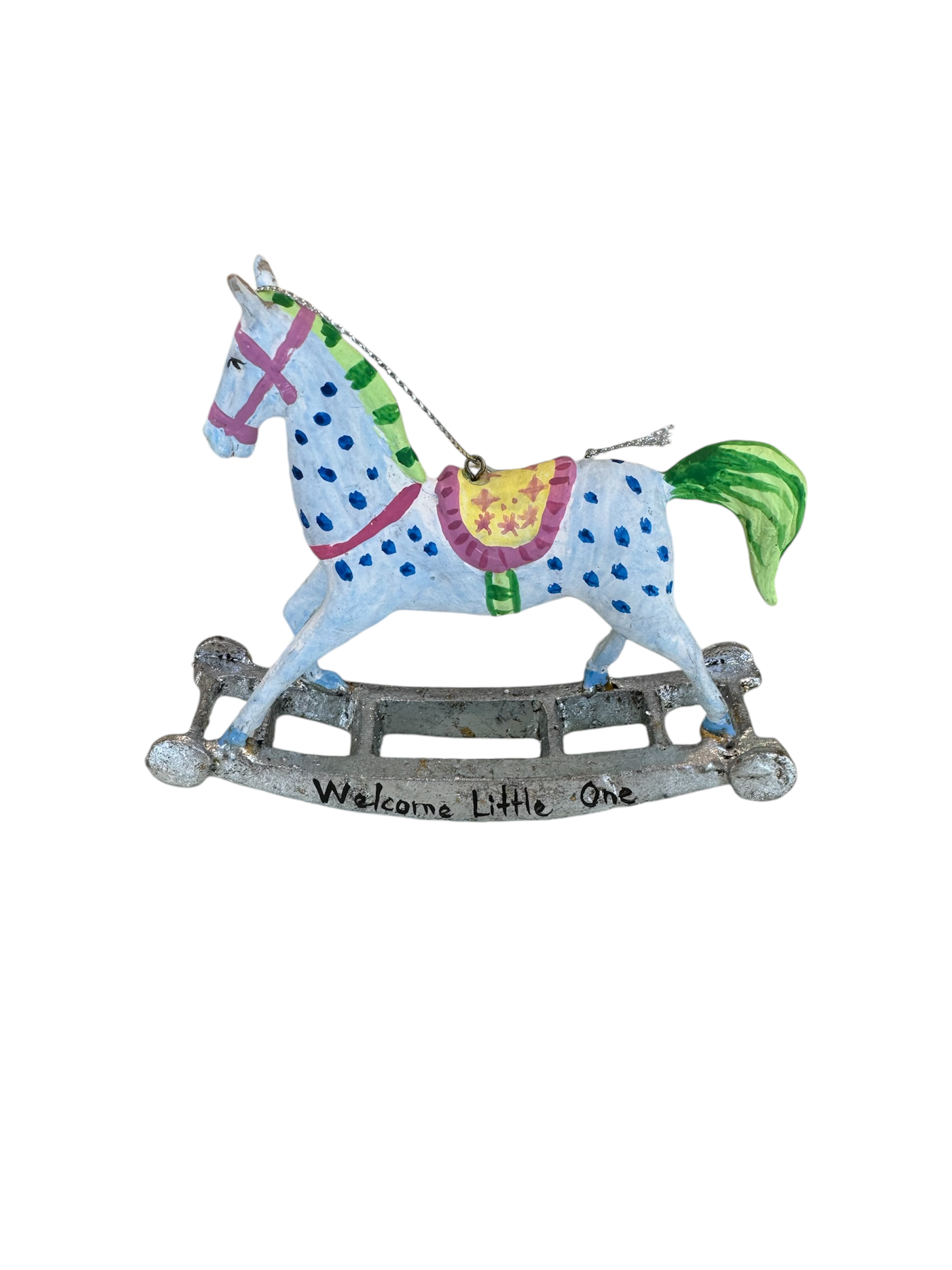 Welcome Little One Ornament - Blue