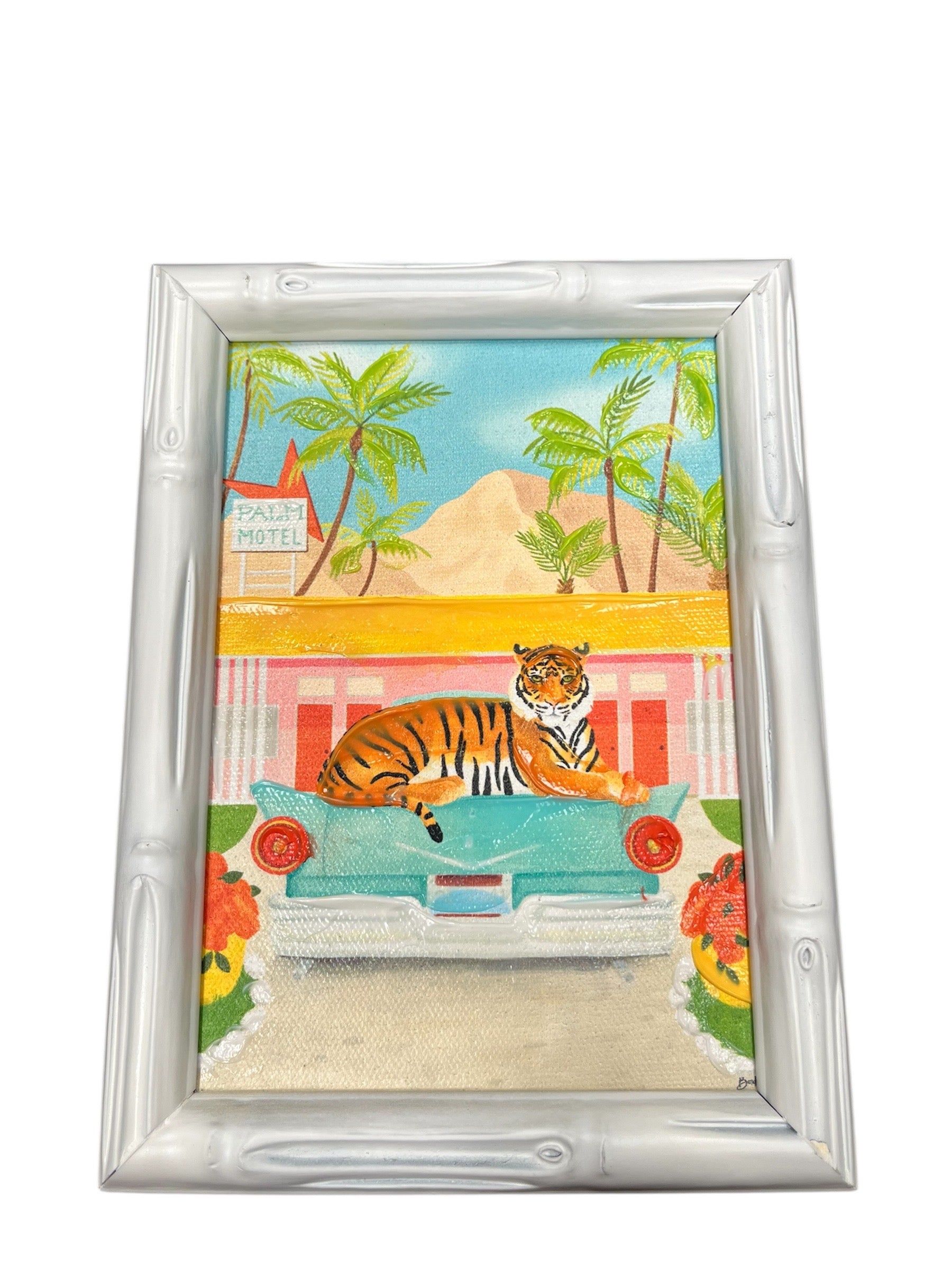 Tiger Relaxation Bamboo Frame