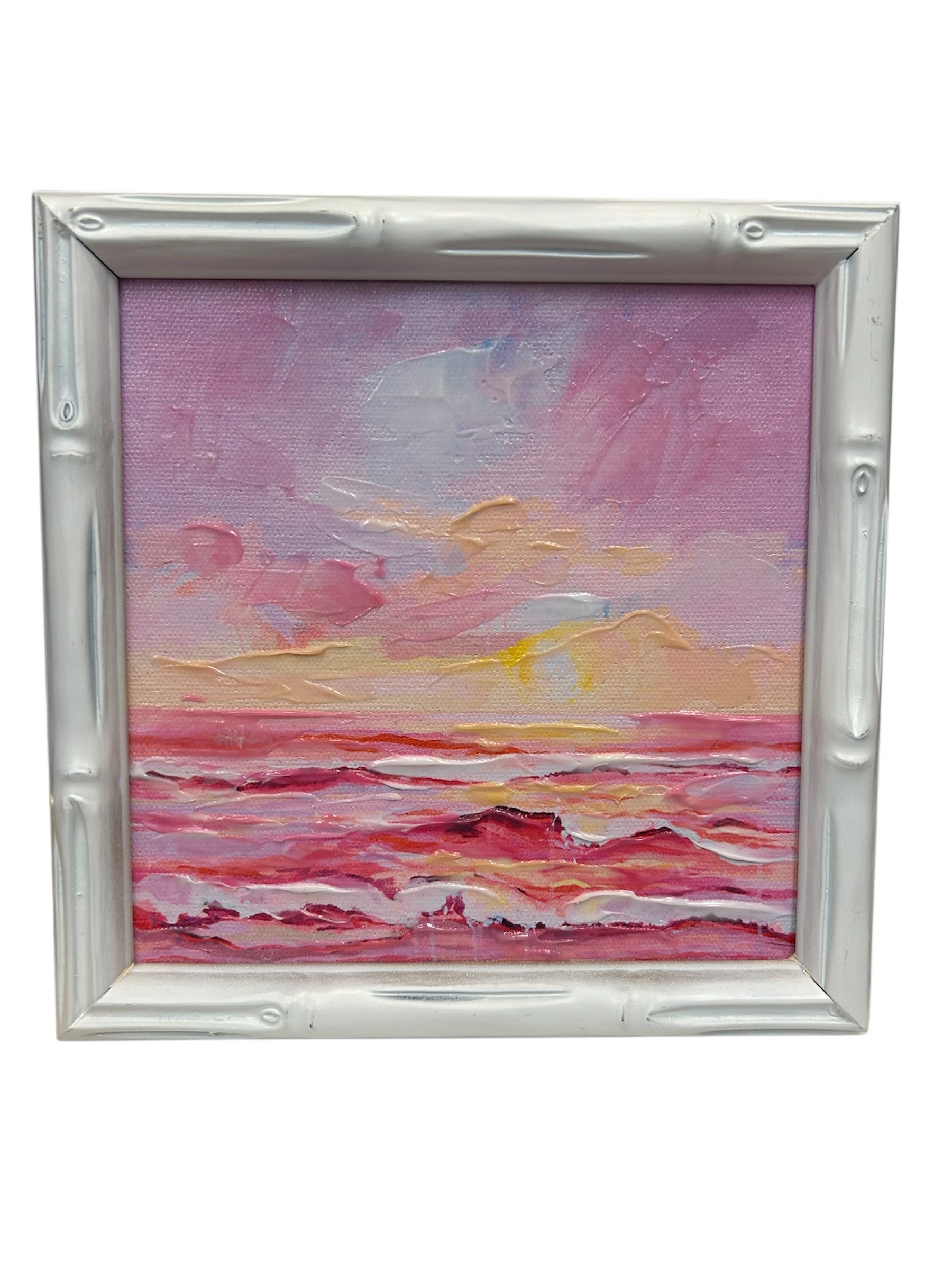 Pink Sunset Bamboo Frame