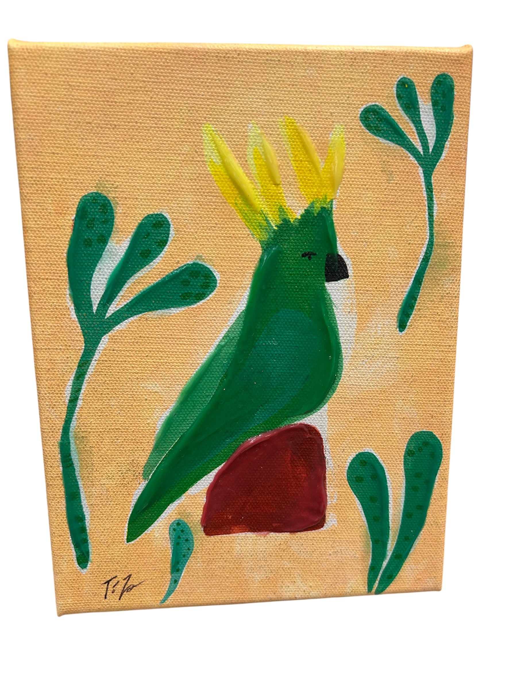 Green Cockatoo Print