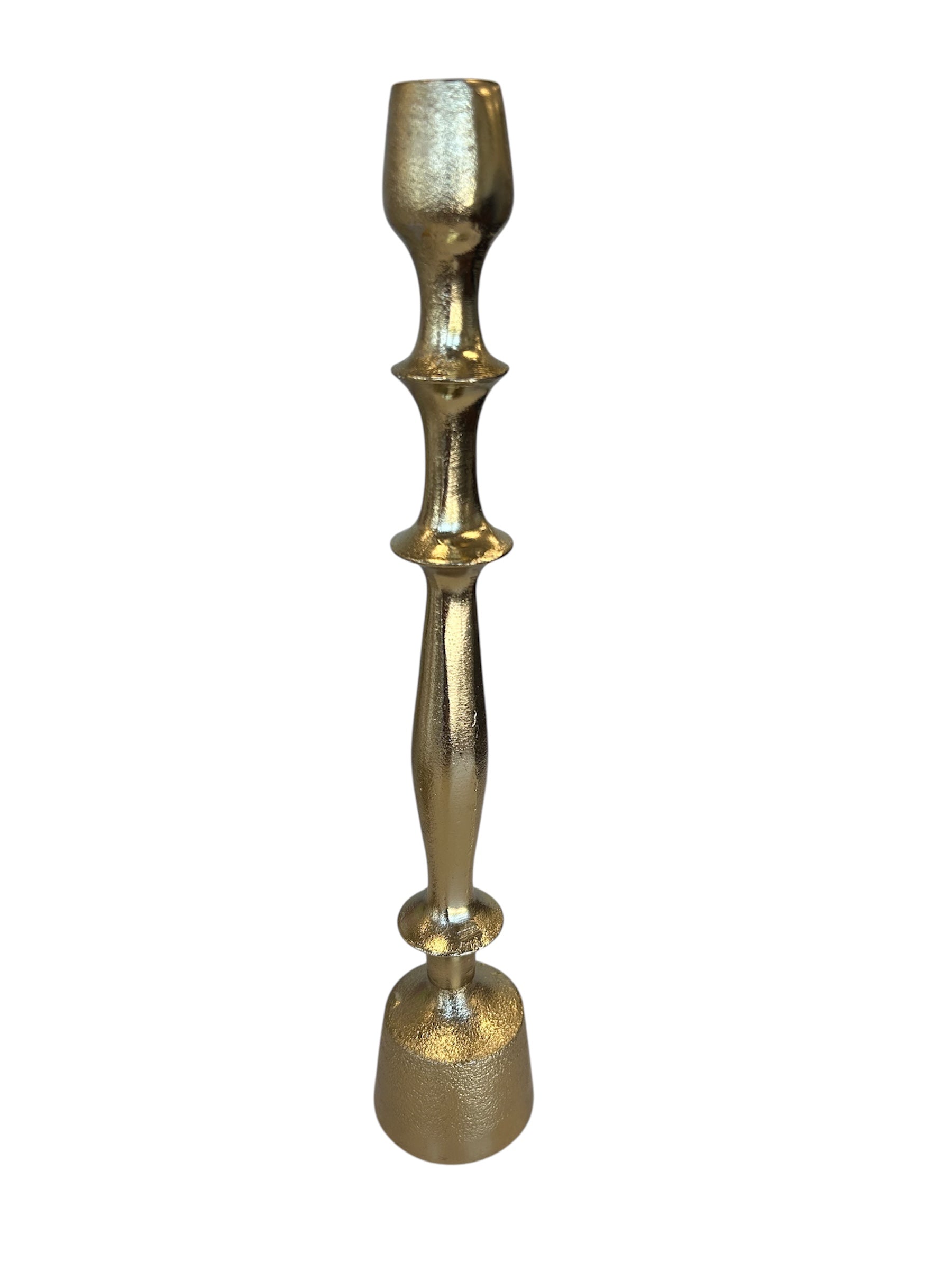Gold Taper 16" Candle Holder