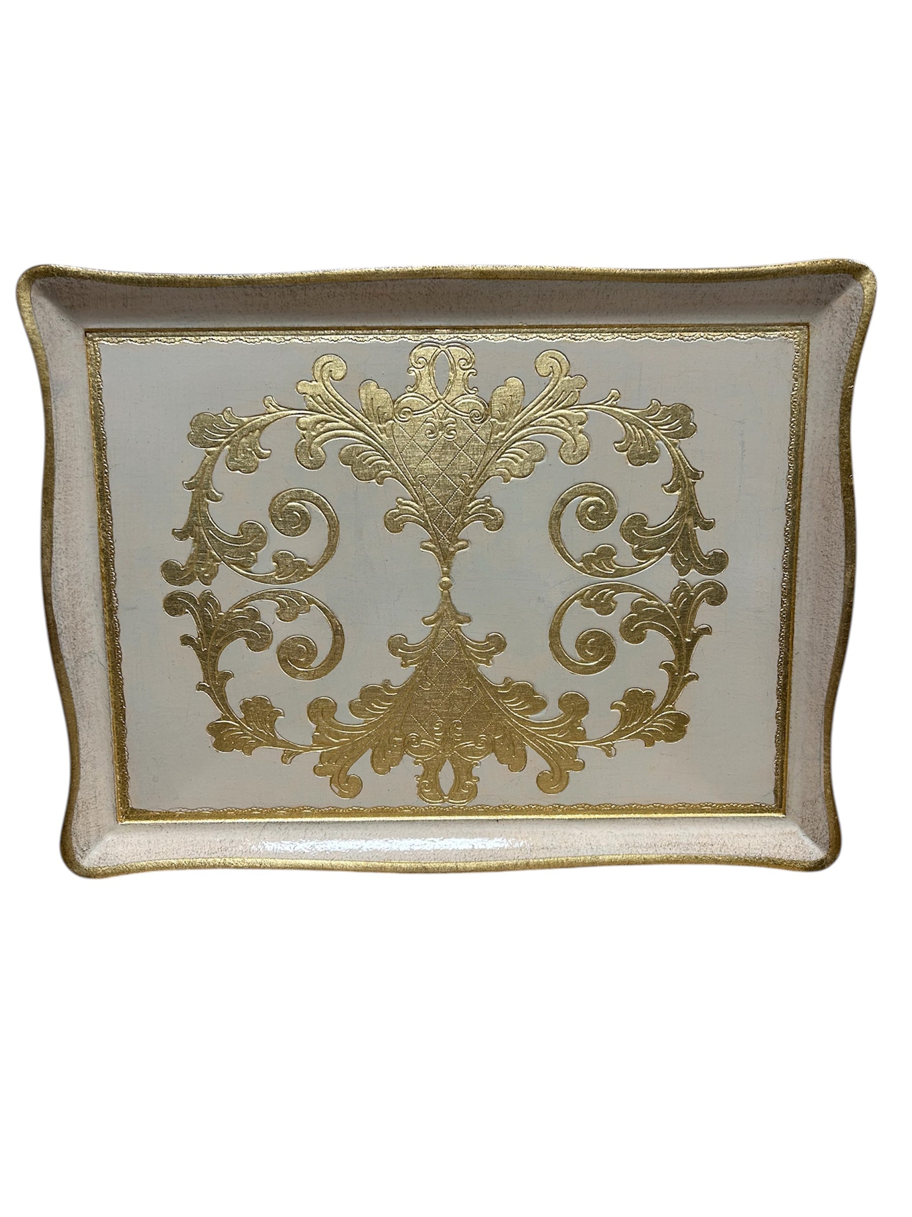 Taupe Florentino Baroque Rectangular Tray
