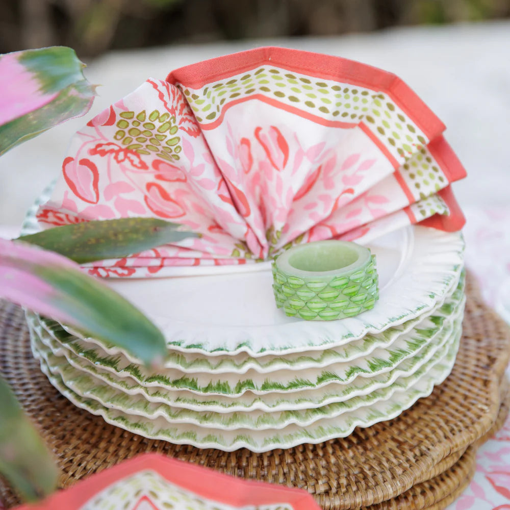 Pineapple Party Pink & Green Napkin | Set of 4