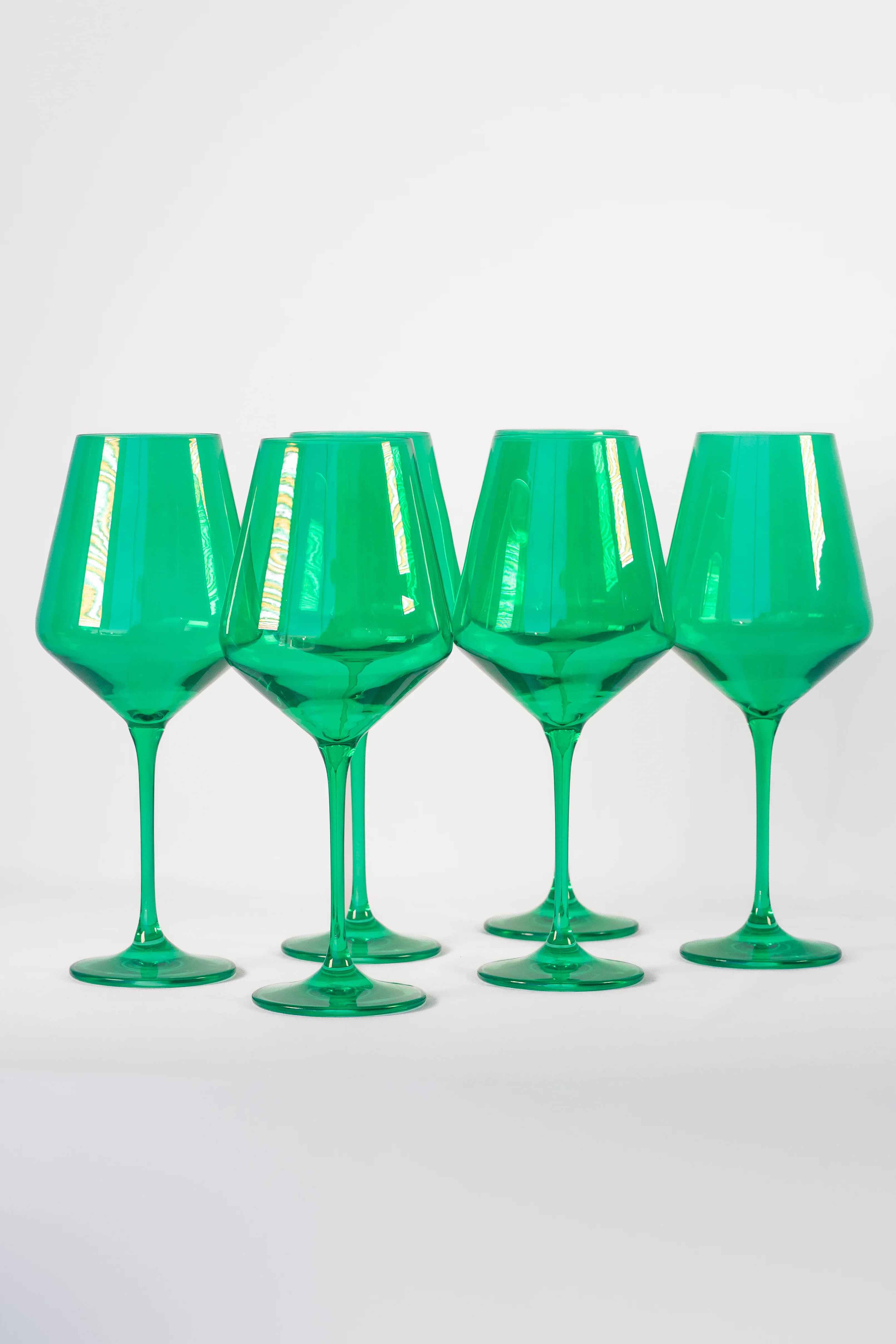 Estelle Wine Stemware - Bundle - Kelly Green