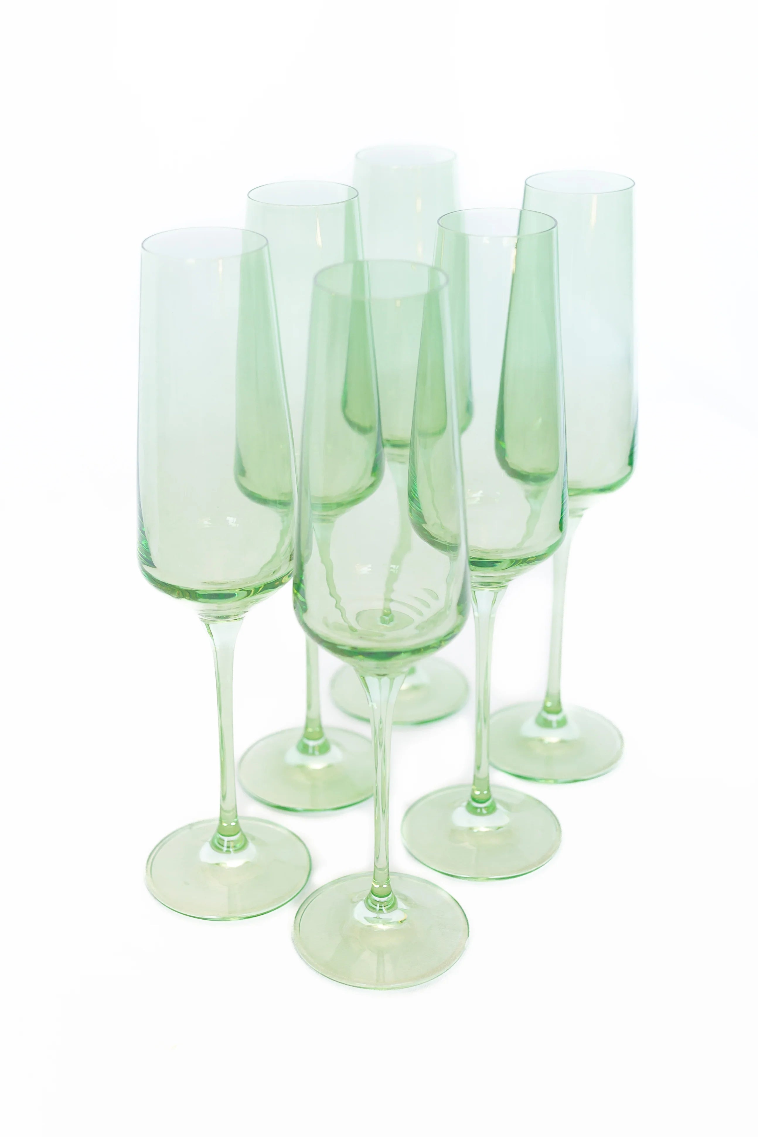 Estelle Champagne Flute - Bundle - Mint Green