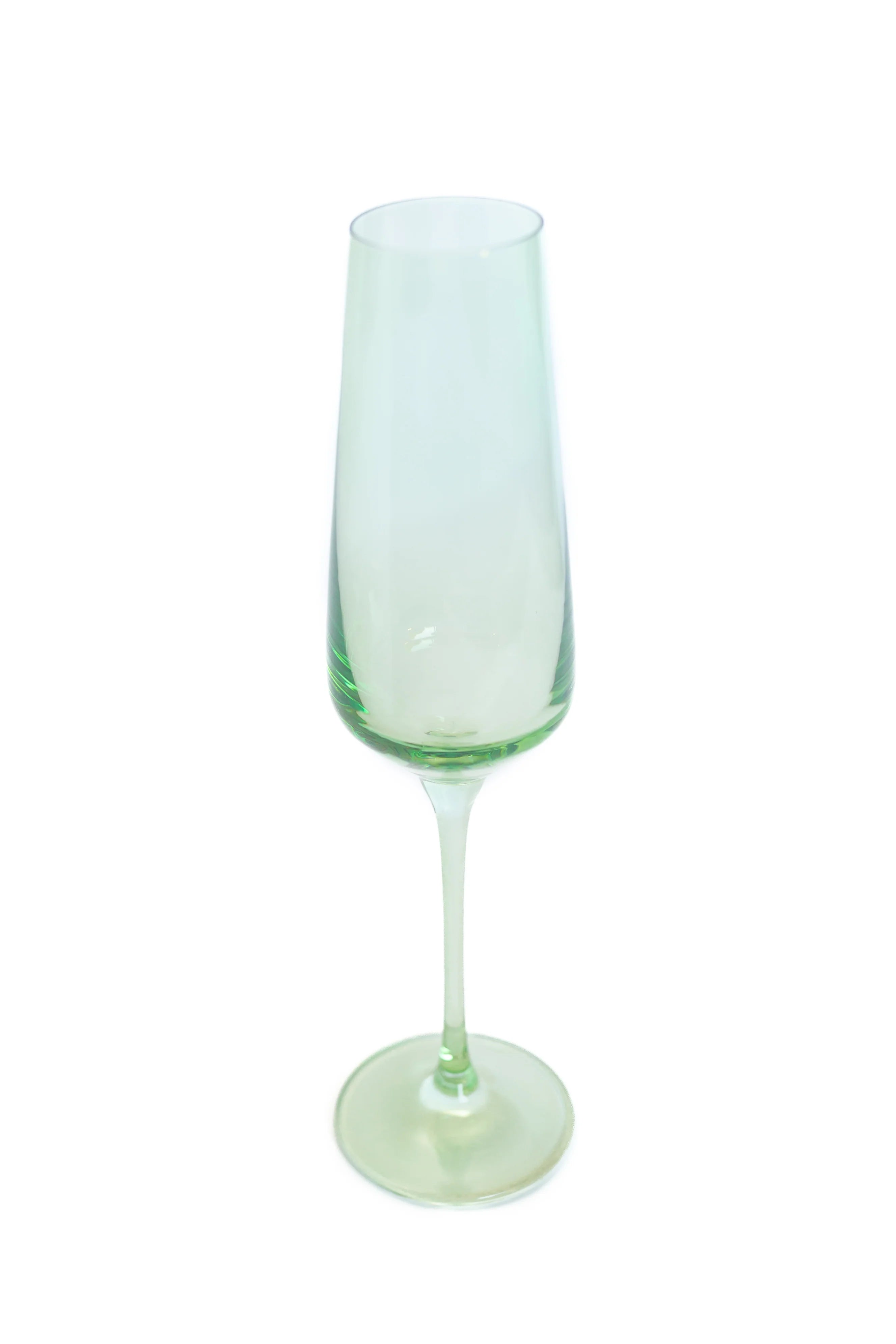 Estelle Champagne Flute - Single - Mint Green