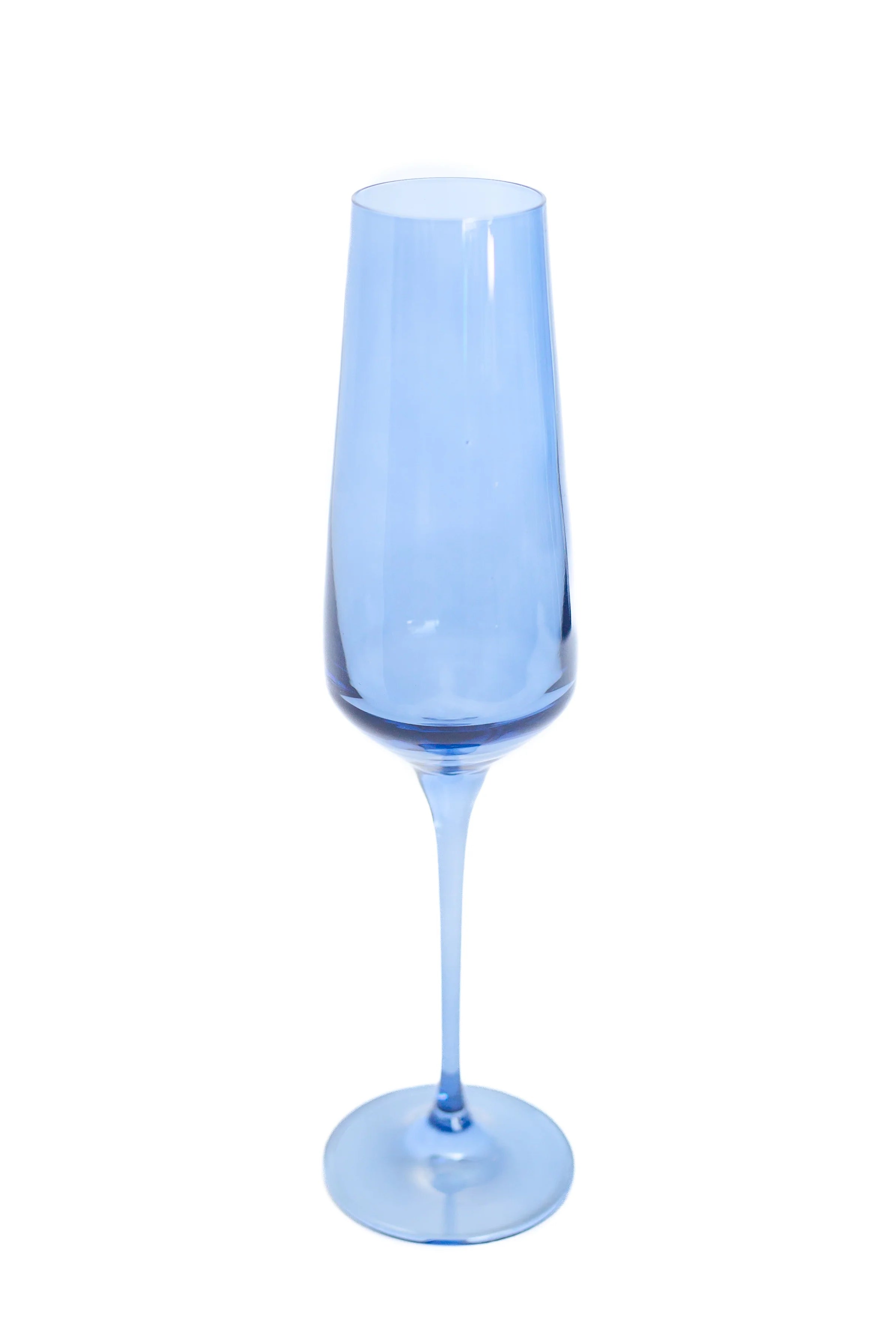 Estelle Champagne Flute - Single - Cobalt Blue