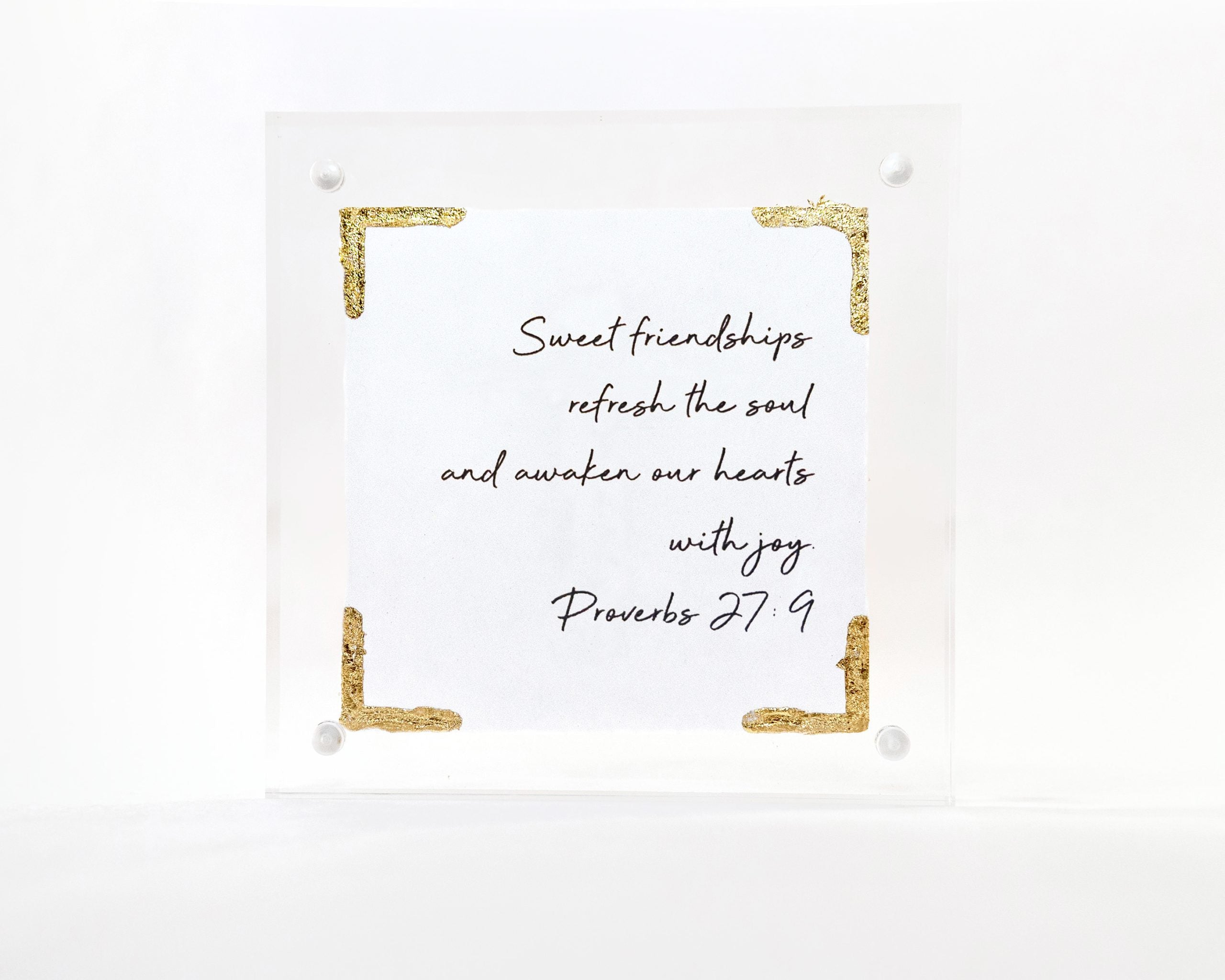 4×4 Acrylic Message Block