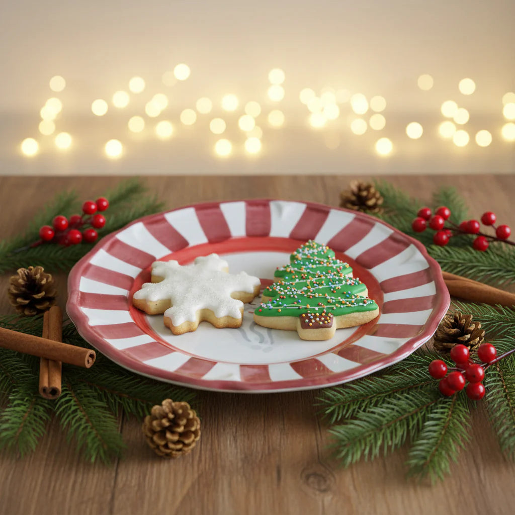 Red Allegro (Santa) Salad (Dessert) Plate