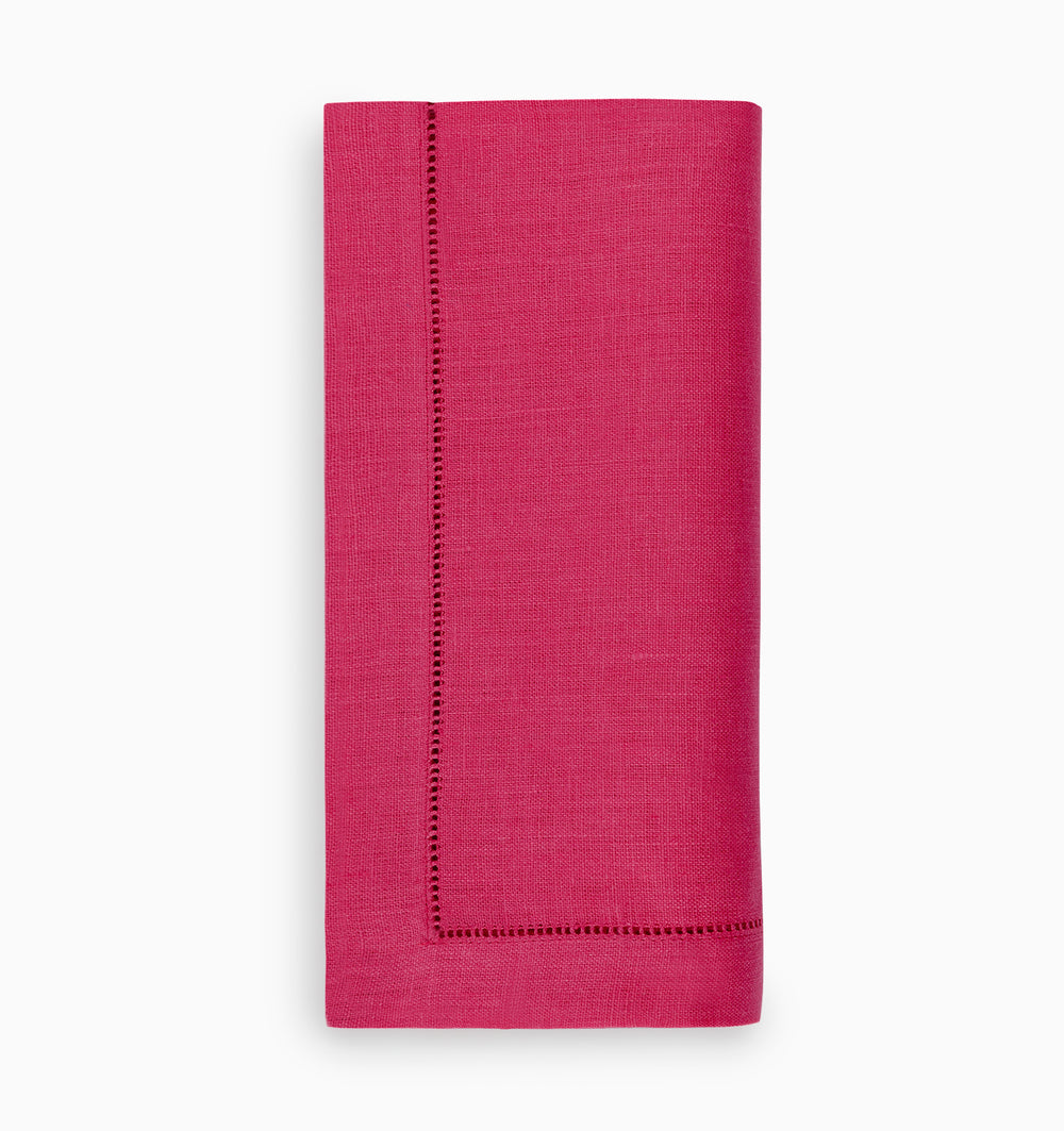 Raspberry Linen Set of 4 Festival Dinner Napkins