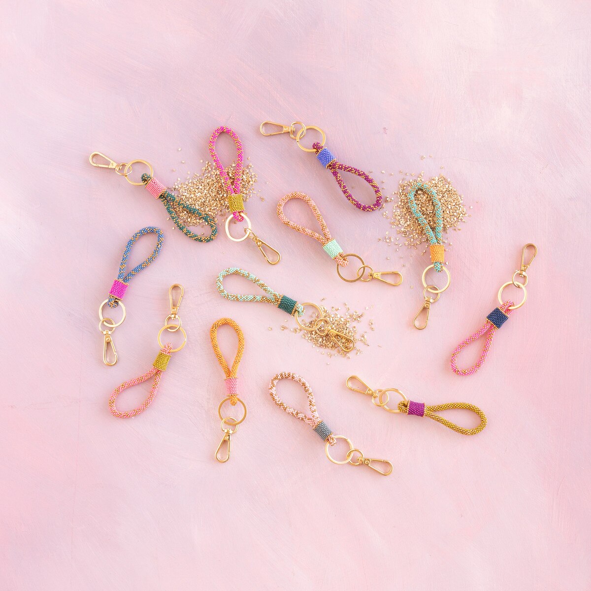 Cosmic Confetti Key Ring Loop