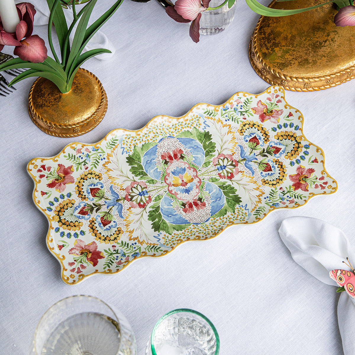 Sofia 16" Rectangular Platter - Multi
