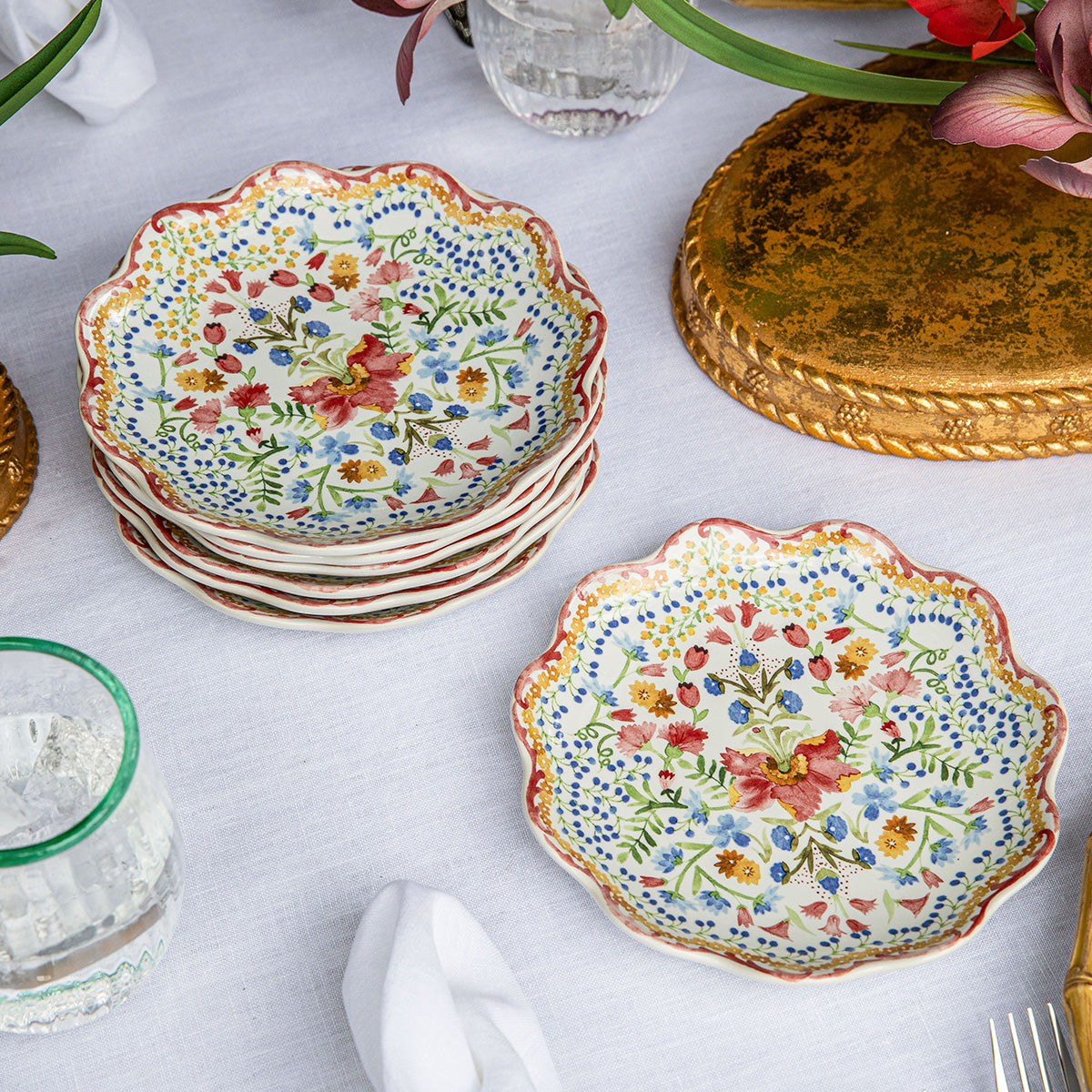 Sofia Side/Cocktail Plate - Multi