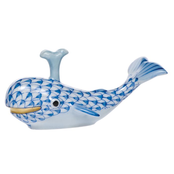Baby Whale With Spout - Blue