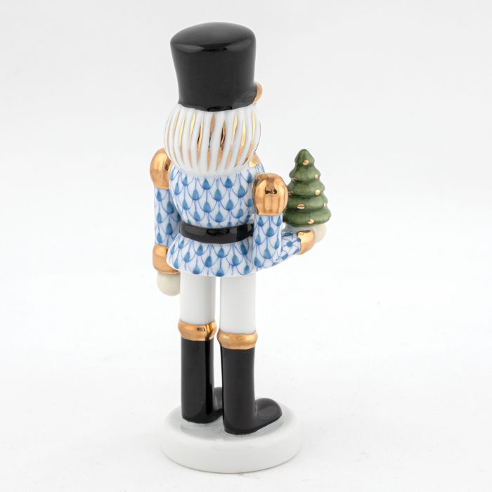NUTCRACKER WITH CHRISTMAS TREE - BLUE
